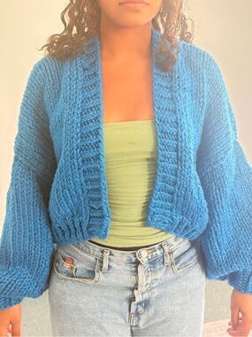 Hand knit cardigan